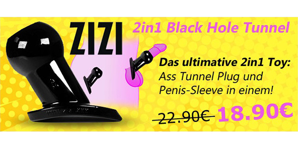 GayShopTotal.com ZIZI 2in1 Black Hole Tunnel