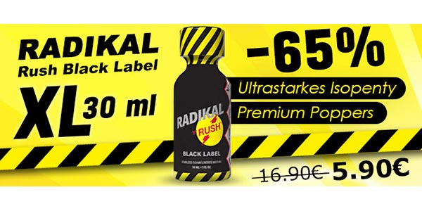 GayShopTotal.com RADIKAL RUSH BLACK LABEL XL bottle im Angebot