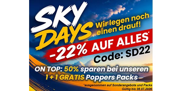 GayShopTotal.com 22 % Rabatt auf alle außer Sonderangebote und Packs GayShopTotal.com 22 % Rabatt auf alle außer Sonderangebote und Packs